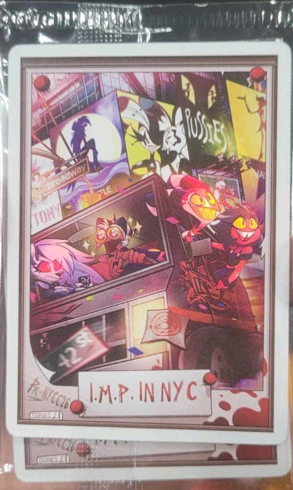Hazbin Hotel I.M.P In New York Promo Card IN HAND
