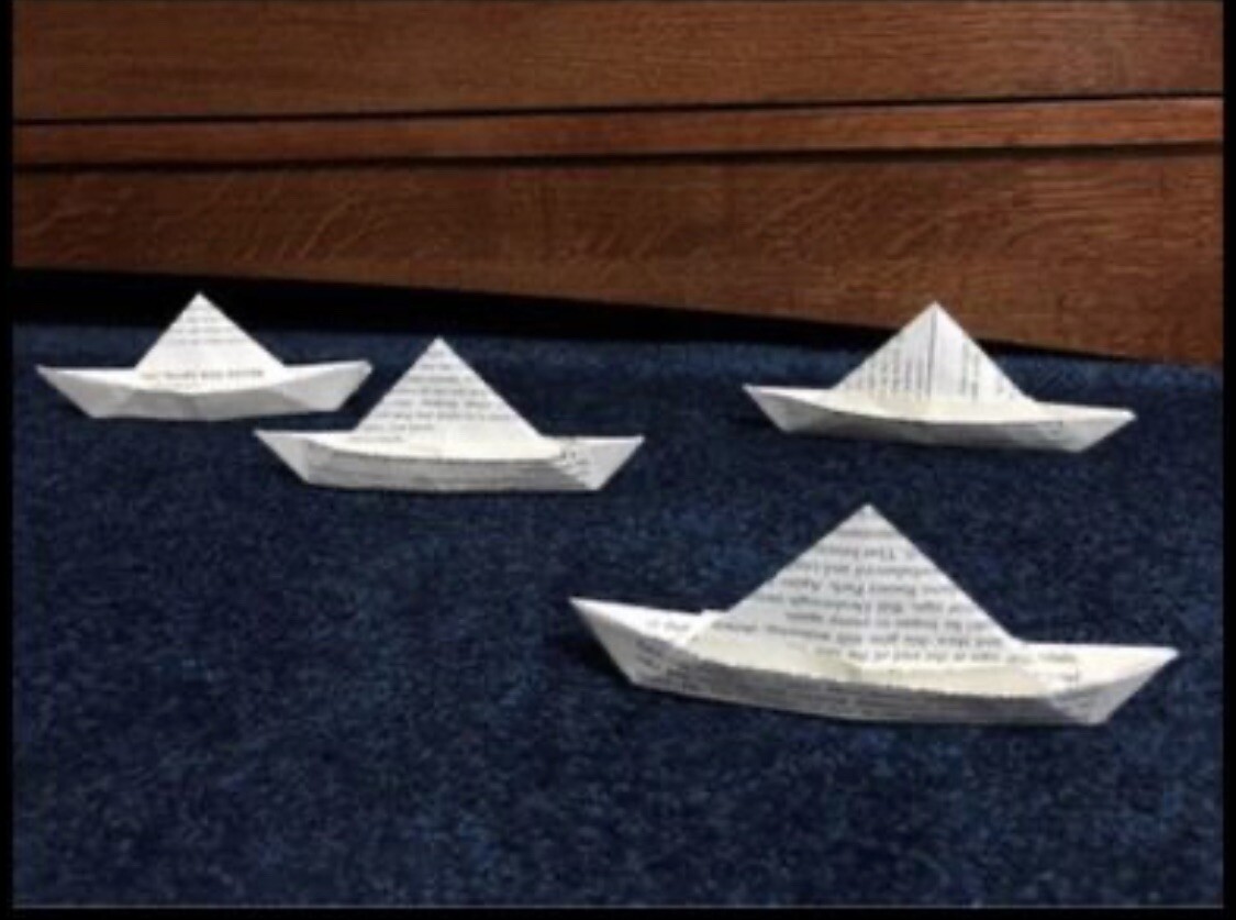 Paper Boat S.S. Georgie from the pages of IT