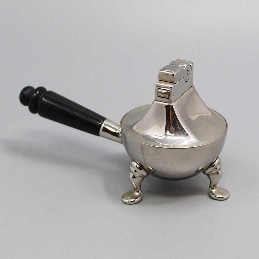Vintage 1949-53 ASR Heritage Table Lighter Chrome Bakelite Handle AY238