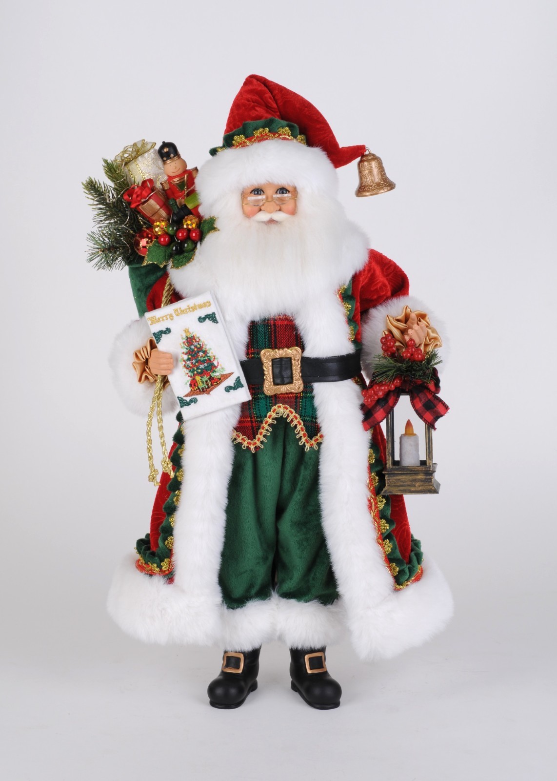 Karen Didion Originals The Lighted Christmas Stories Santa Small CC20-64