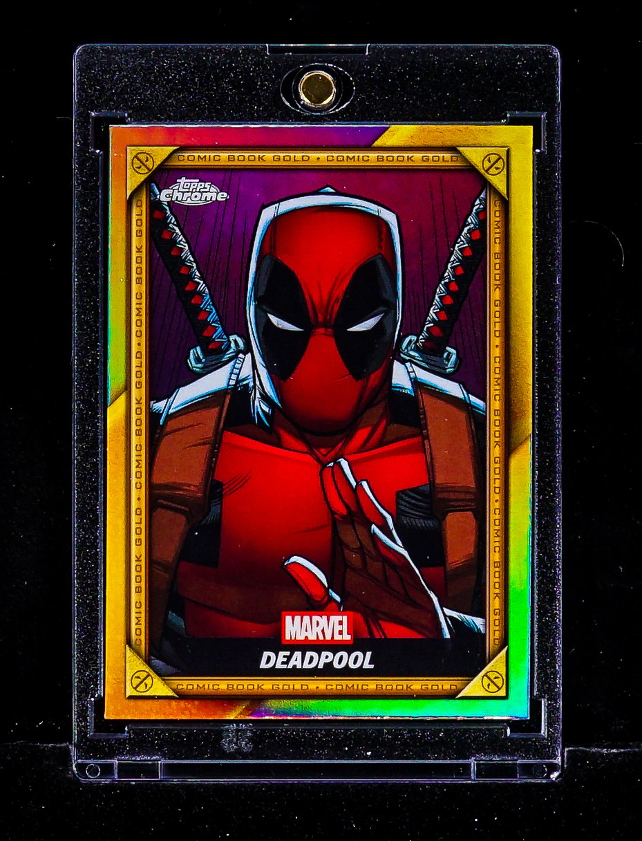 Deadpool RARE COMIC BOOK GOLD CARD Marvel