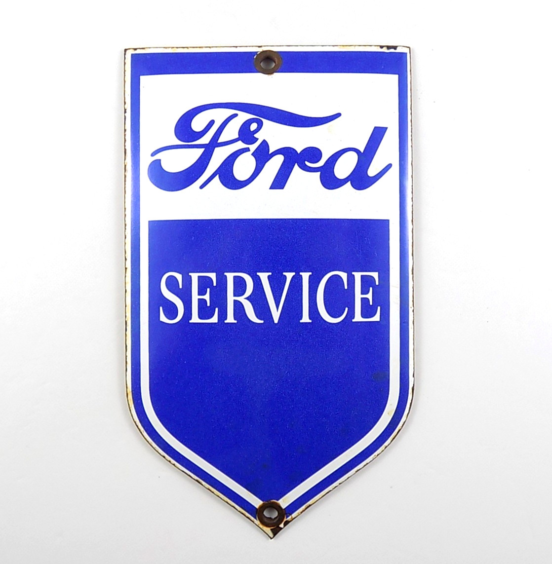 VINTAGE FORD SERVICE PORCELAIN METAL SIGN 5-3/4\