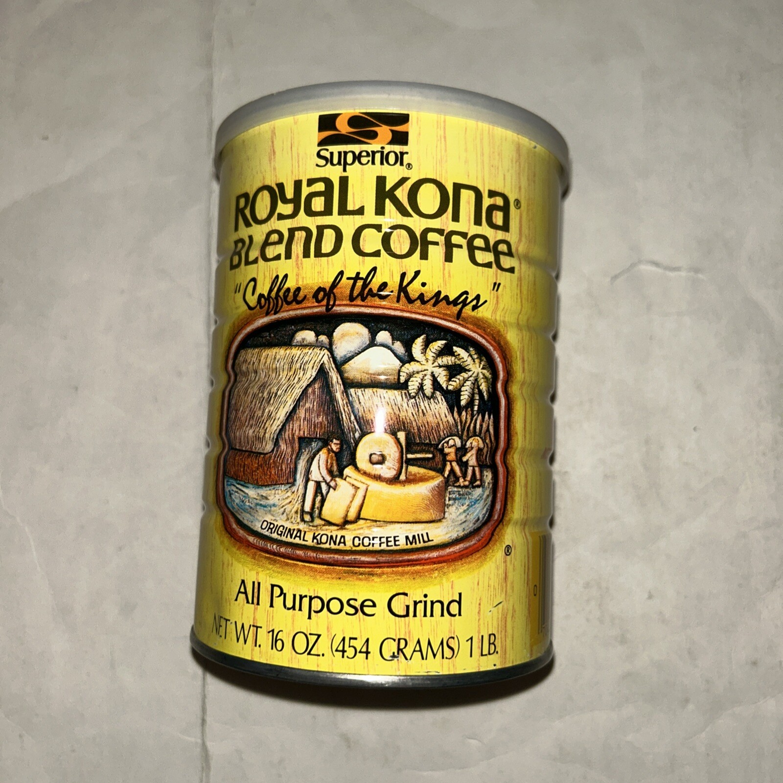 VTG NEW Royal Kona Blend Coffee in Can 1989? 16oz (11690cr)