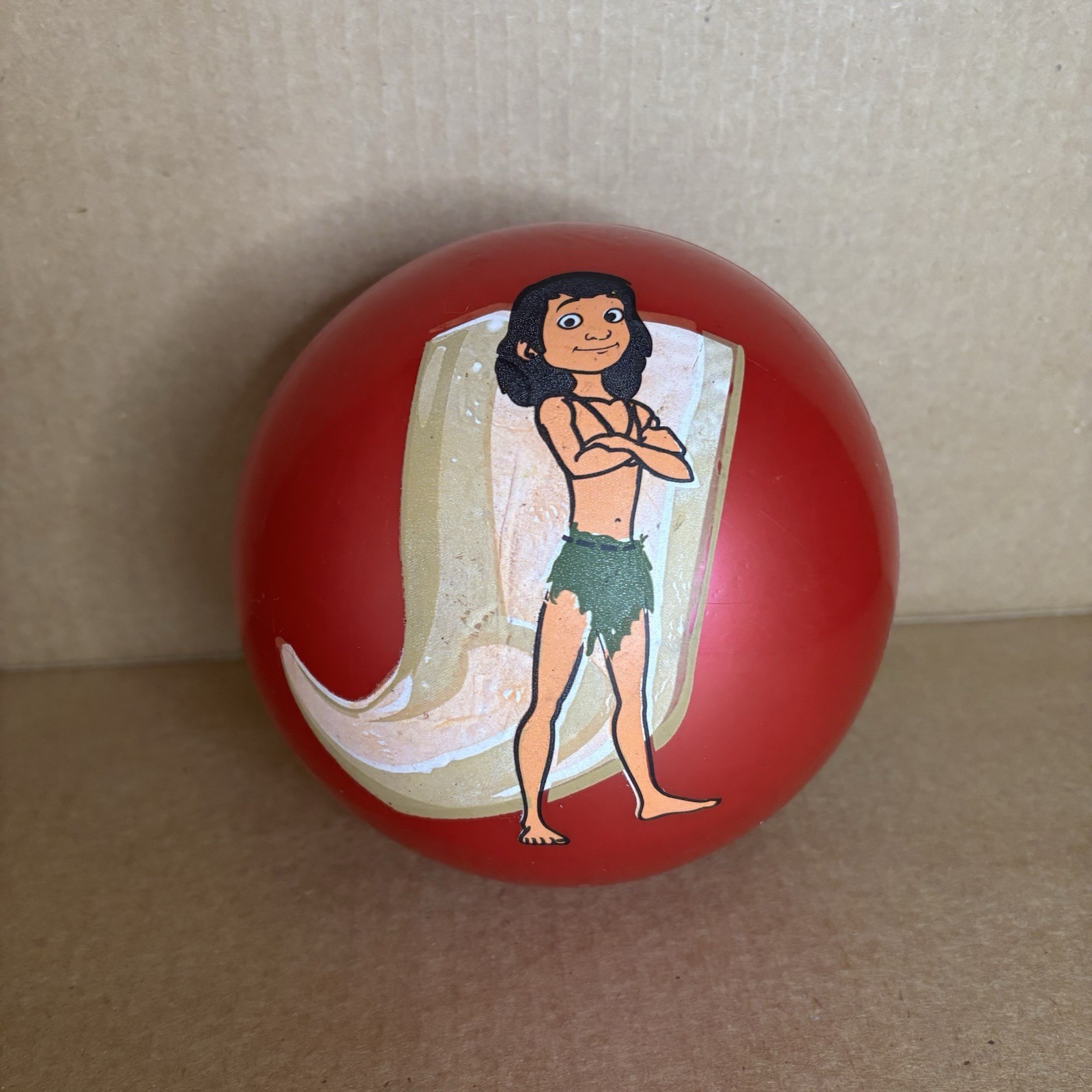 Rubber Play Ball The Jungle Book ~ Mowgli. Payaso Brand. Ball ~ Approximately 6”