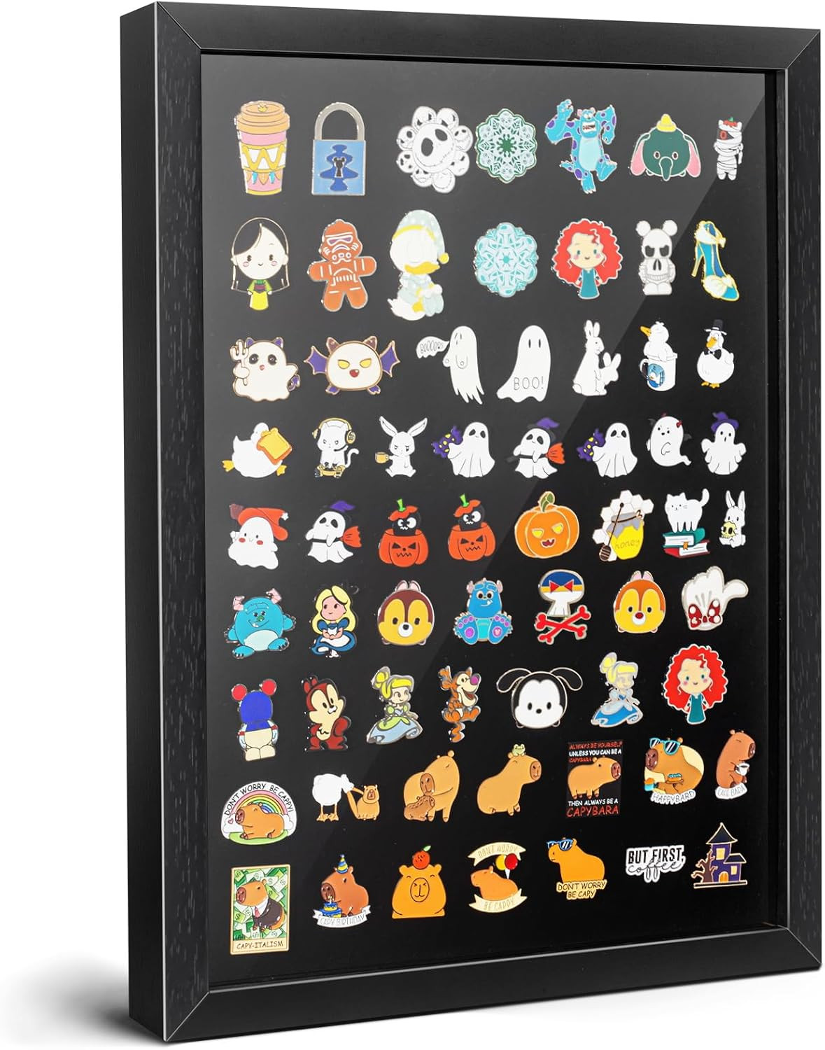 12X16 Pin Display Case, Enamel Pin Frame, Wall Mount Shadow Box