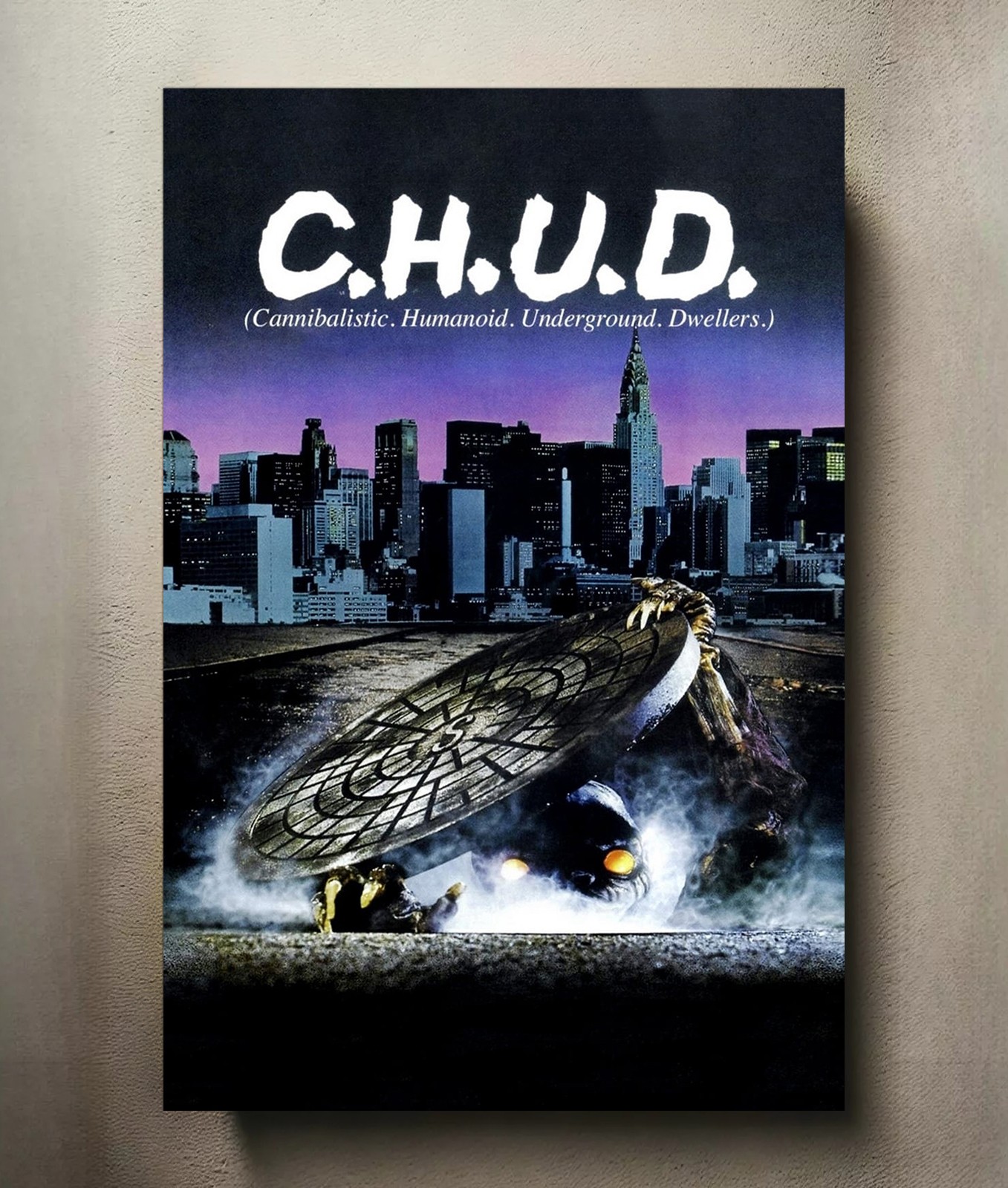 C.H.U.D. 8x12 Metal Movie Poster Sign