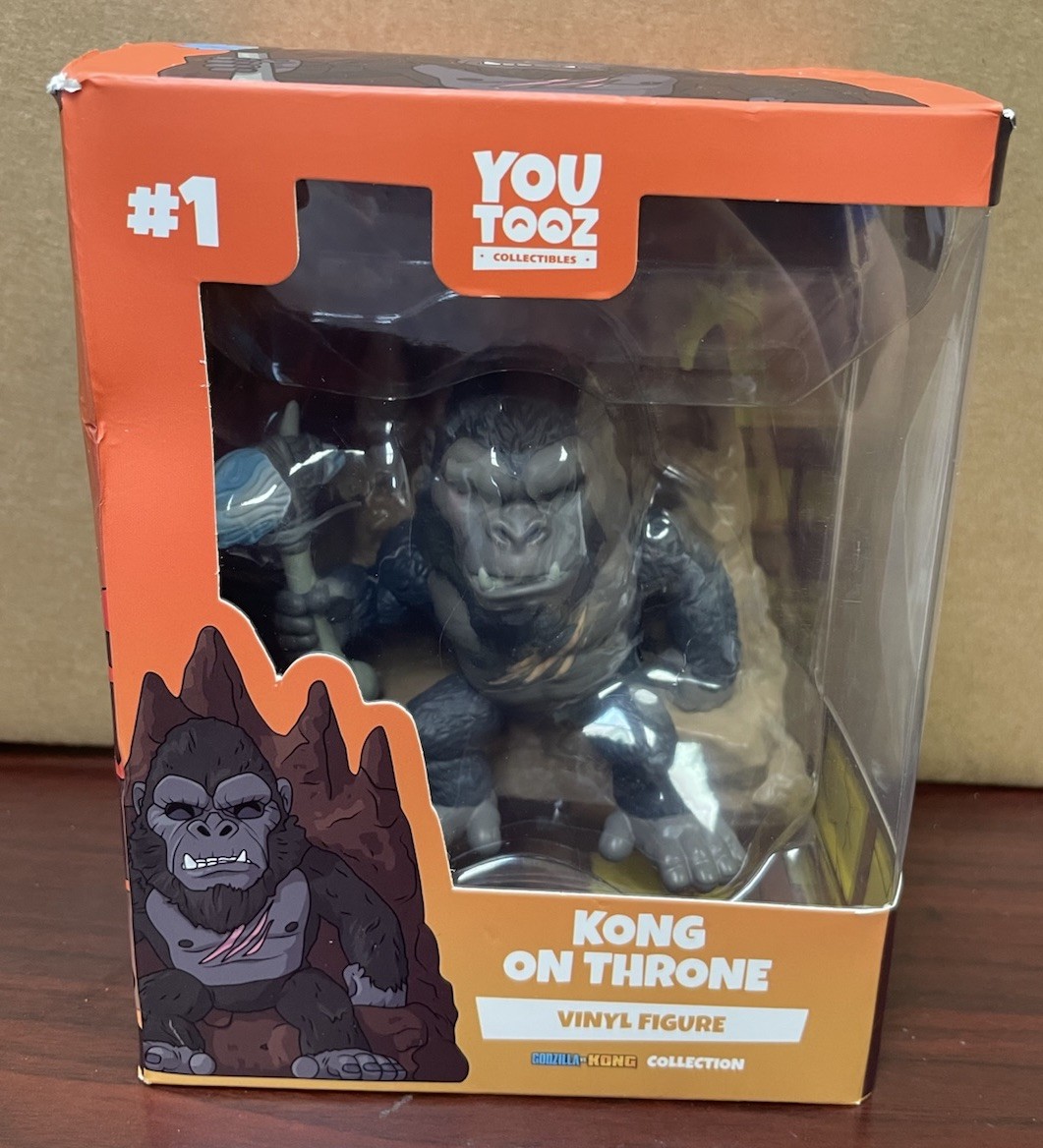 Youtooz Godzilla VS Kong - King Kong on Throne #1 Vinyl Figure Collectible New