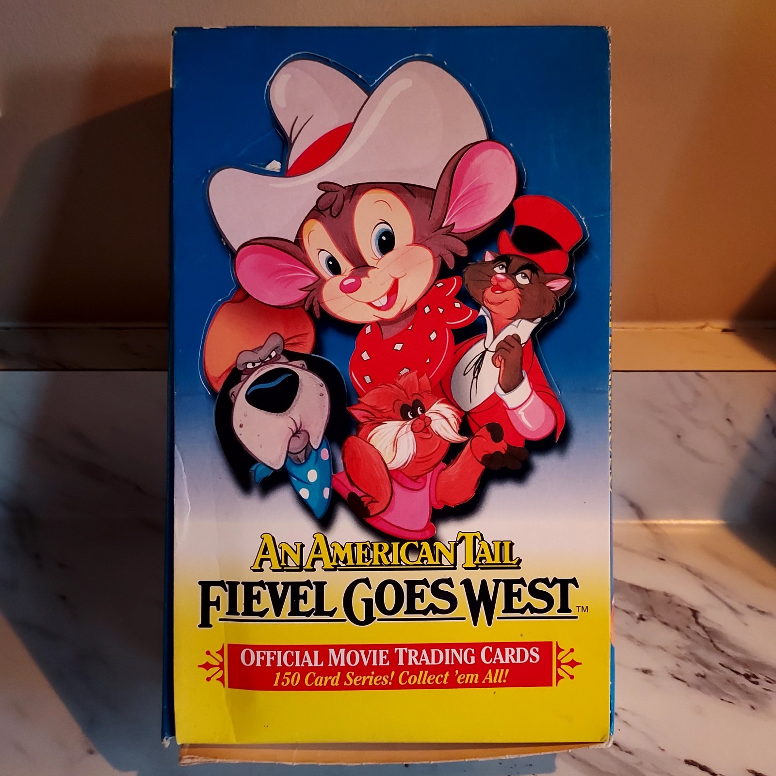 #9654 Impel Unopened Box of An American Tail Fievel Goes West Trading Cards 