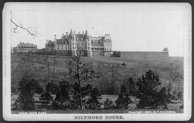 Photo:Asheville NC Biltmore House George W Vanderbilt 1895 Deer Park View