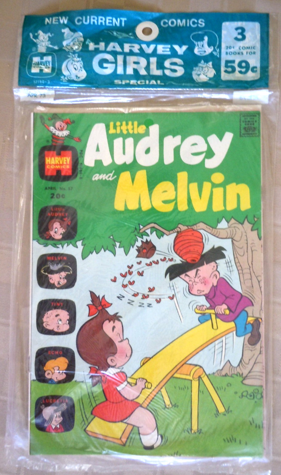 HARVEY GIRLS  3 Multi-Pack SEALED (HARVEY 1973) LITTLE DOT, WENDY, LITTLE AUDREY