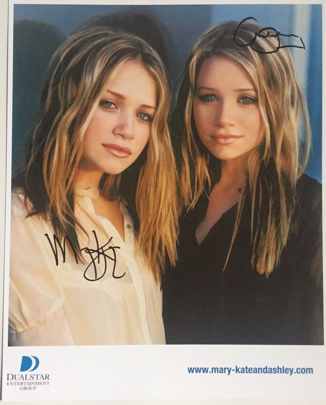 Mary Kate & Ashley Olsen ~ Signed Autographed Promo Photo Twins ~ JSA LOA