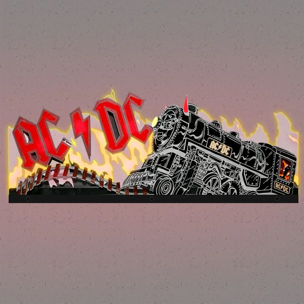 AC/DC Pinball Topper Acrylic LED RGB Topper for Pinball Mahine Arcade Decor