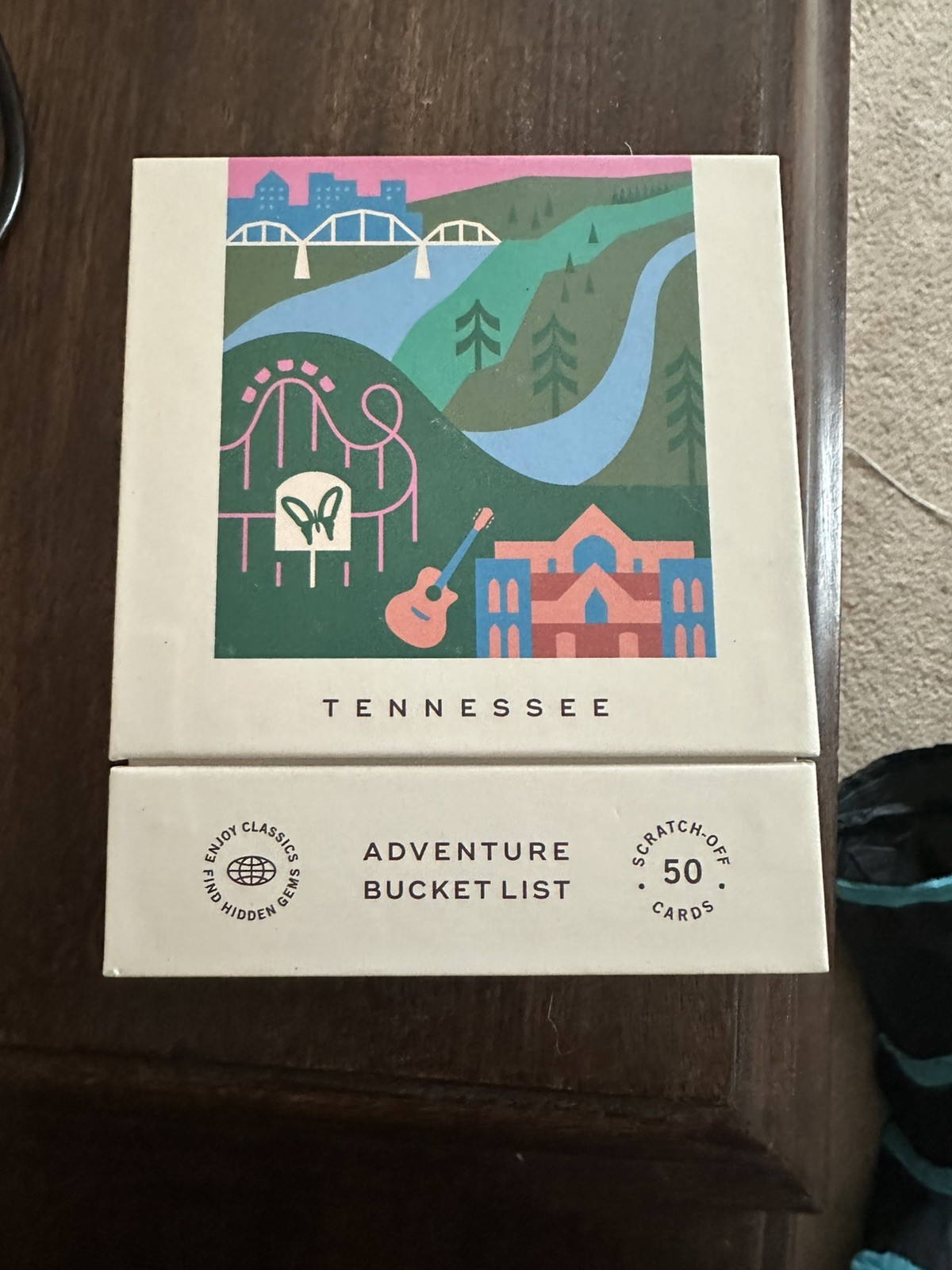 Tennessee Adventure Bucket List Travel Gift 50 Scratch-Off Cards New Open Box