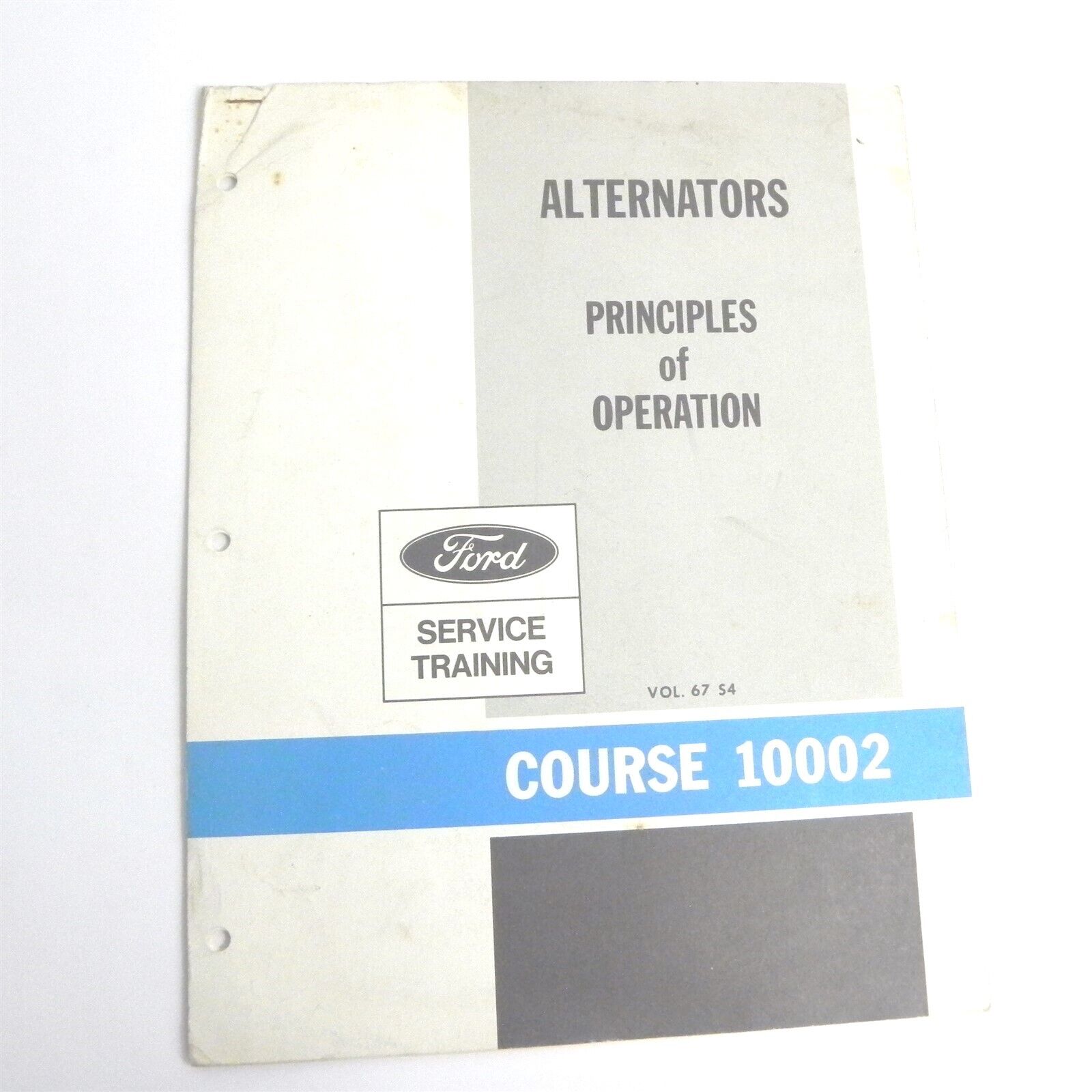 VINTAGE FORD SERVICE TRAINING COURSE 10002 ALTERNATORS PRICIPLES OF OPERATION