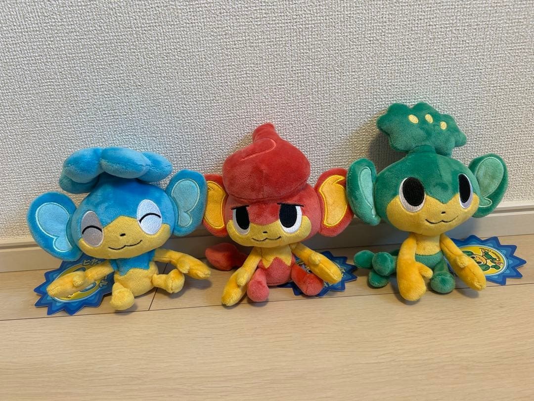 Pokemon Pansage Panpour Pansear Plush 3pc Set Collectible 13+