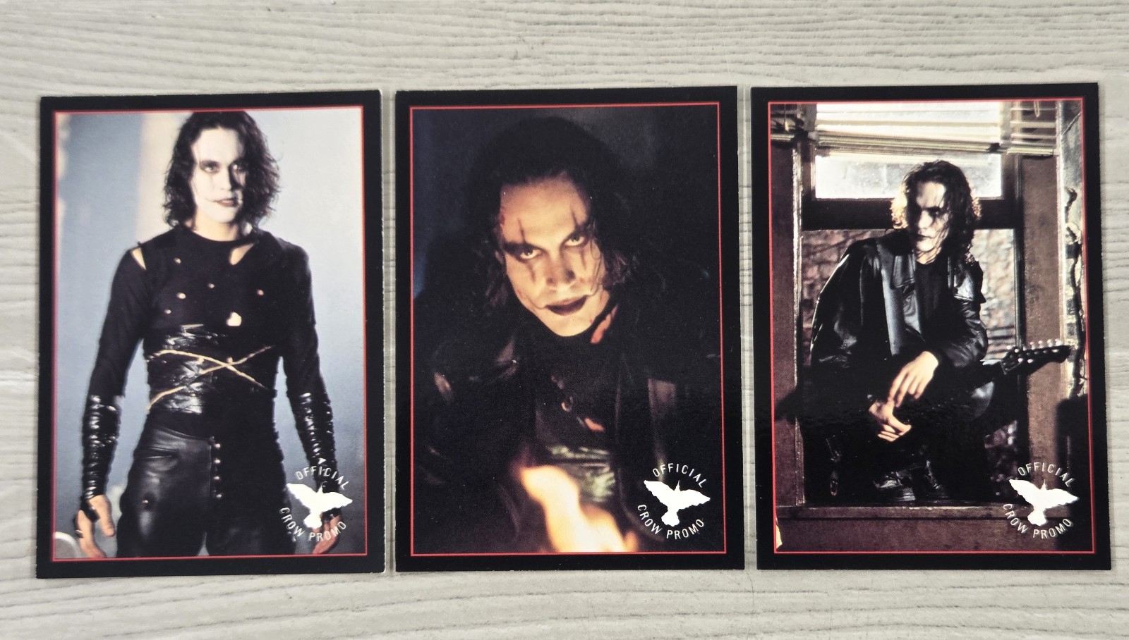 1994 Kitchen Sink The Crow Promo Cards #P1. P3 & P4 Brandon Lee