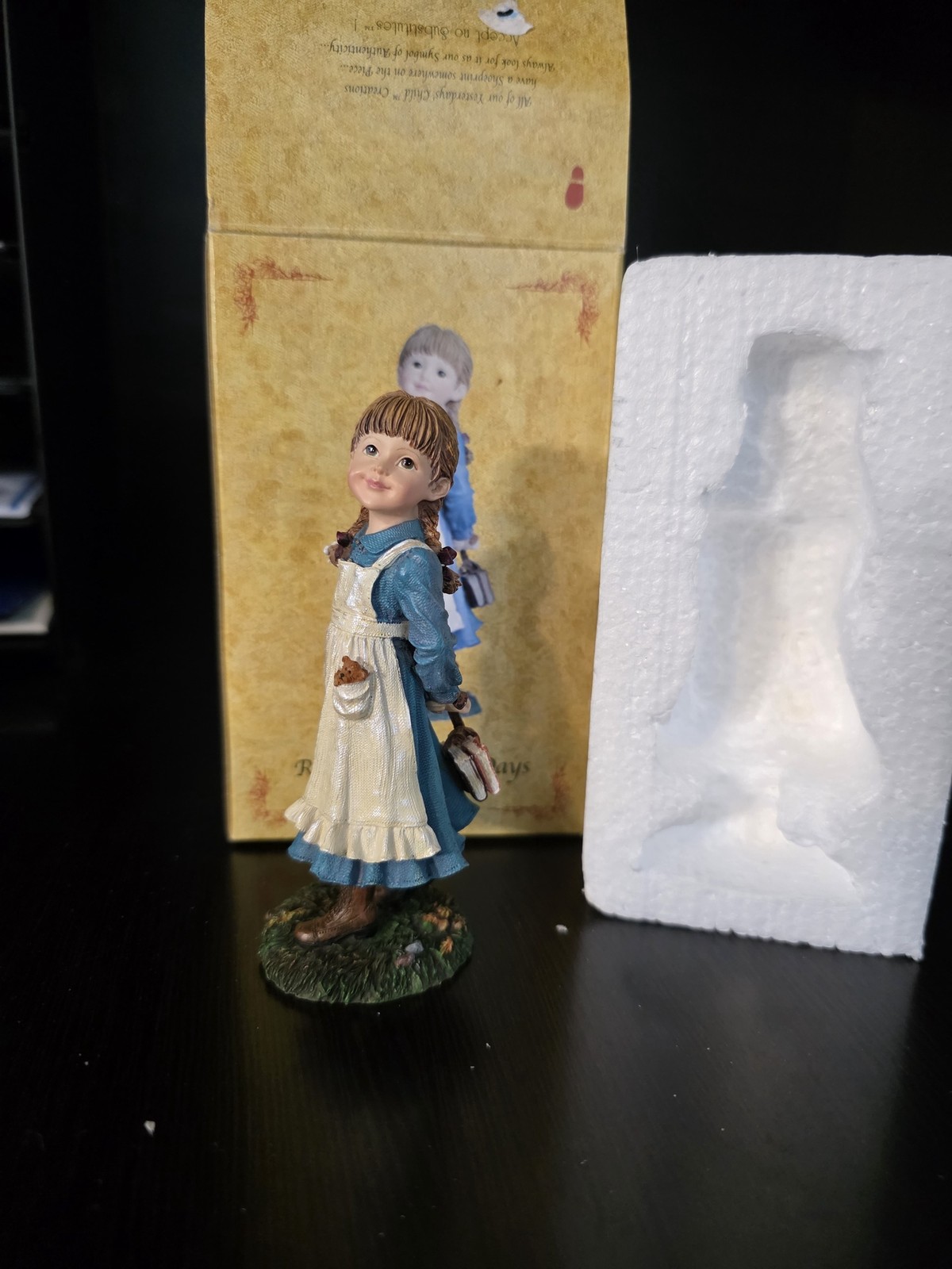 Rebecca School Days 2006 Boyds Yesterdays Child Figurine WBOX #35009 PRE OWNED