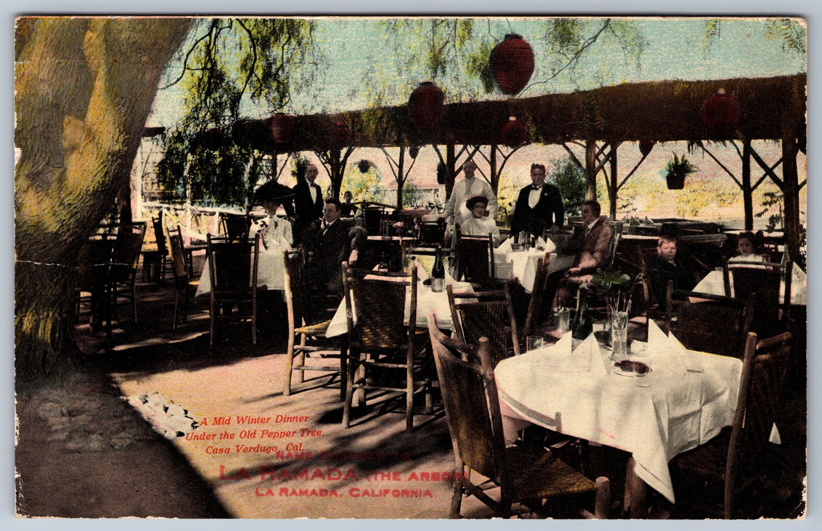 Casa Verdugo La Ramada CA Restaurant Dinner 1912 Pacific Electric Railway