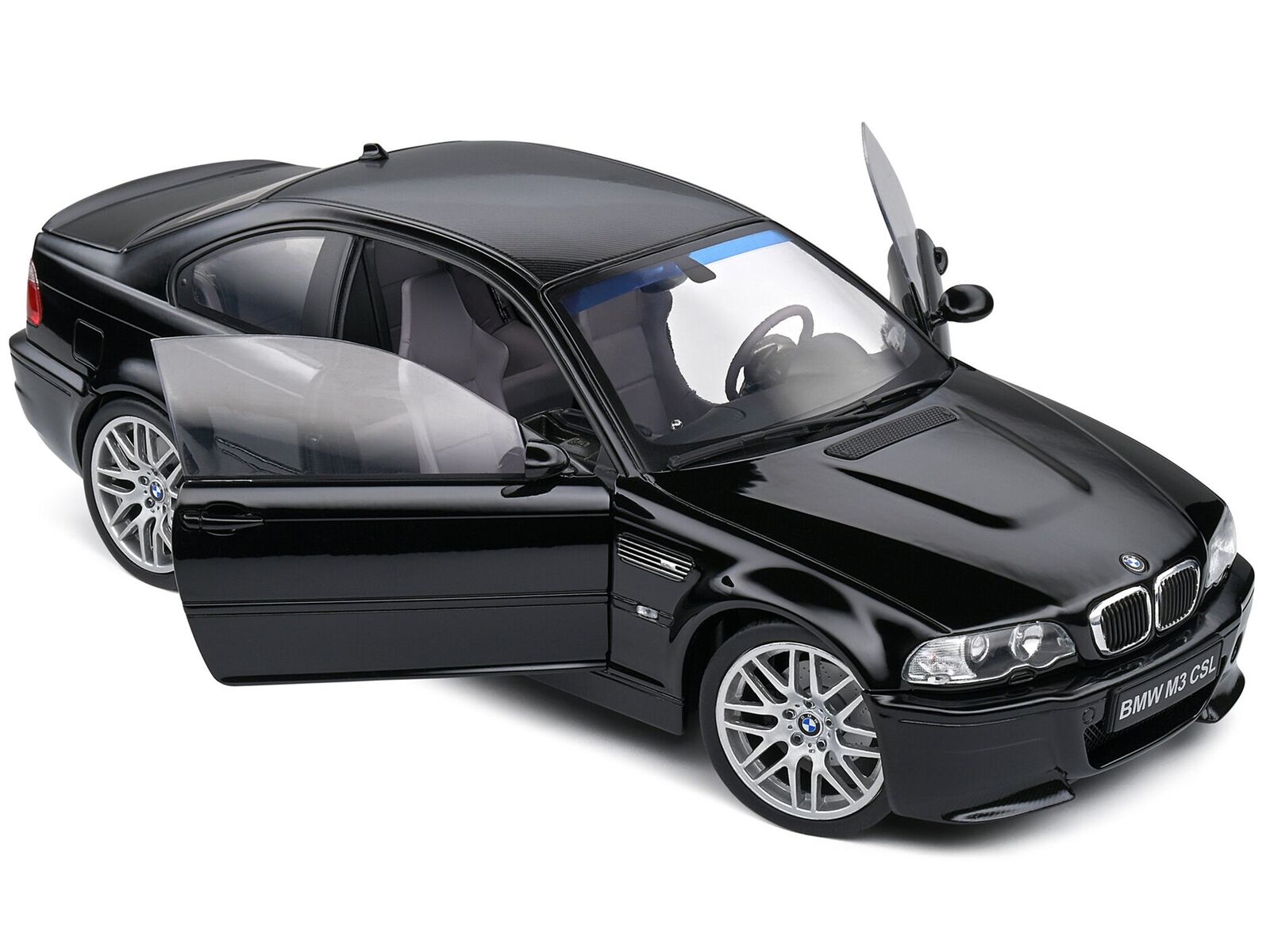 2003 BMW E46 CSL Black 1/18 Diecast Model Car