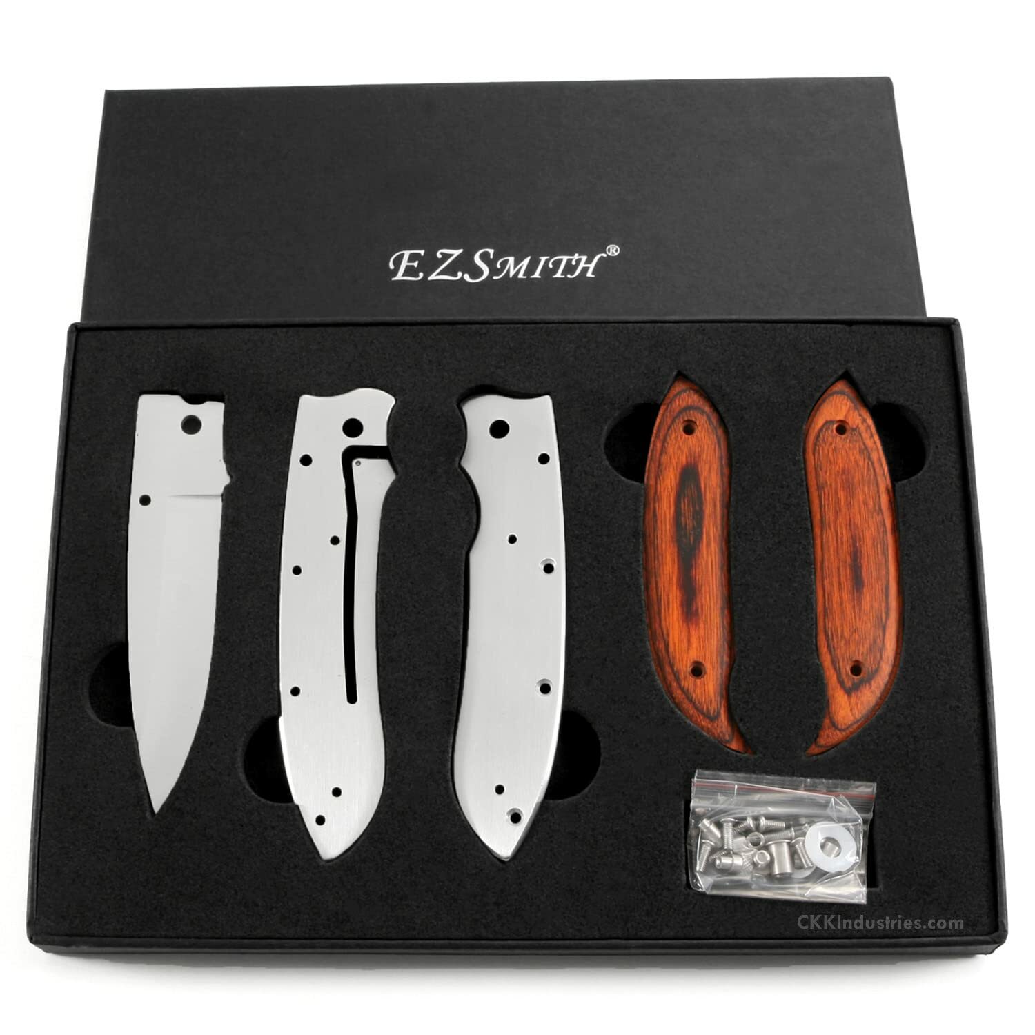 Framelock Knife Kit - FL006 - Knife Making Kit (w/Cocobolo Scales) - USA Design