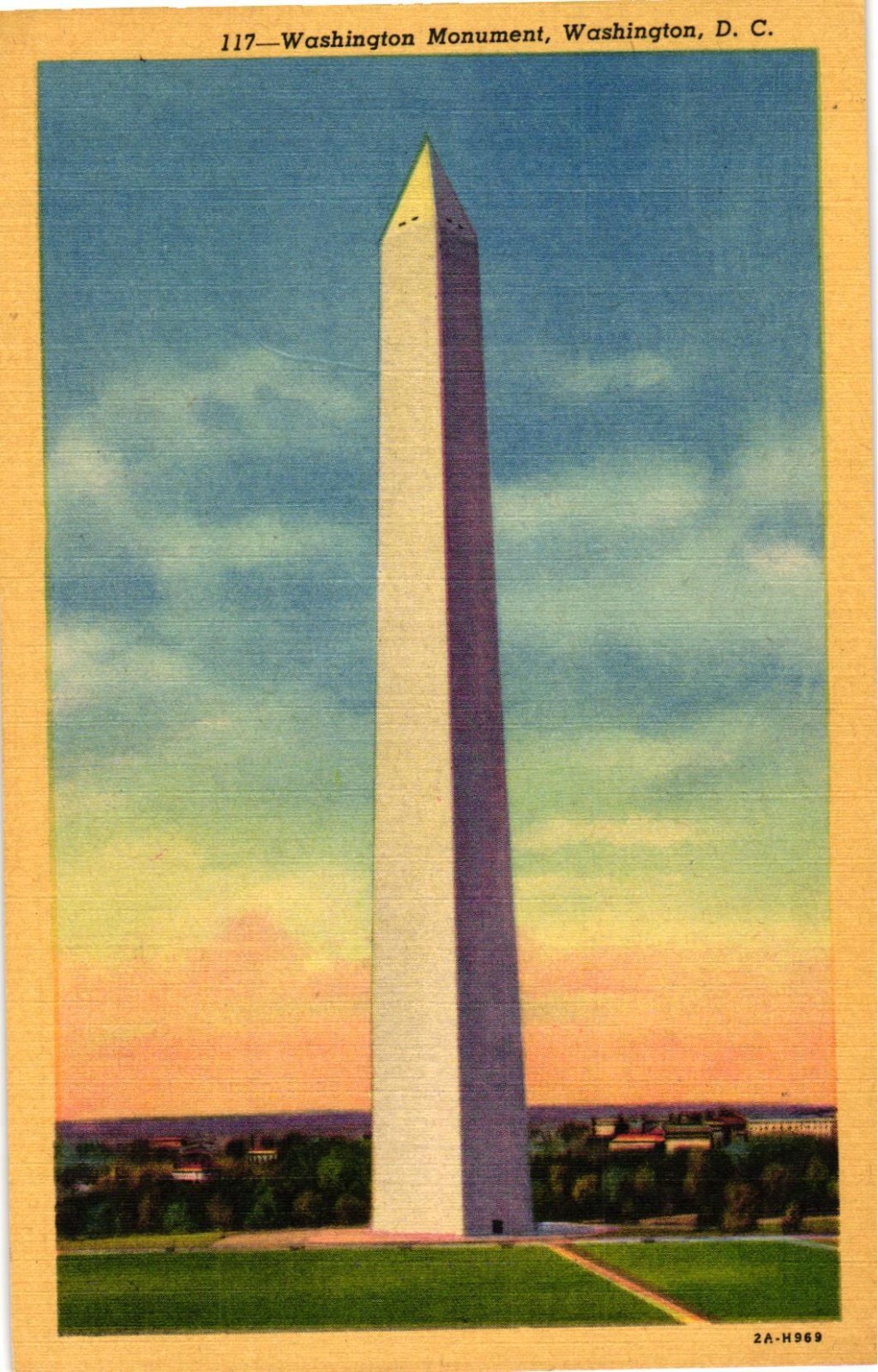 Postcard The Washington Monument, Washington D.C.
