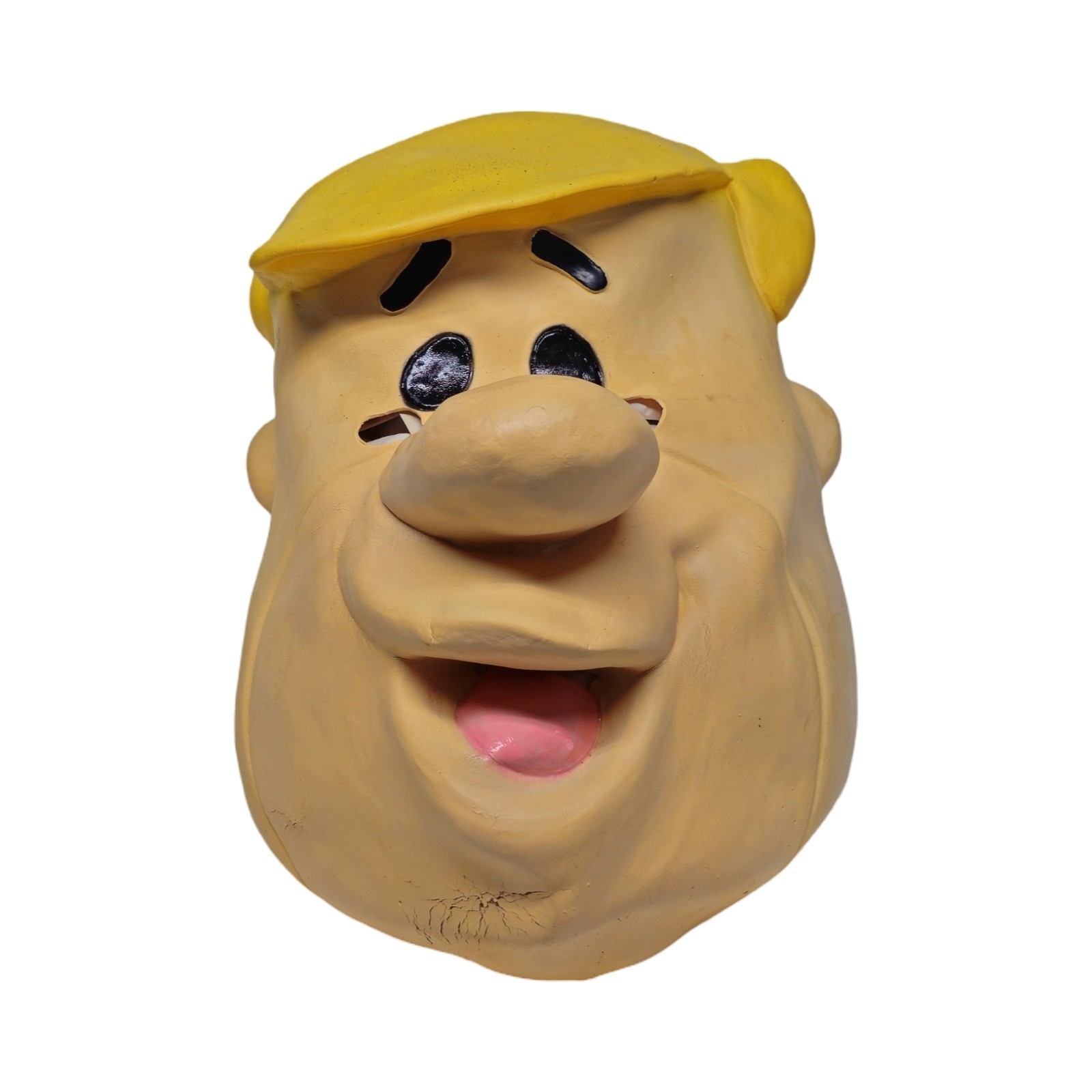 Vintage 1994 Barney Rubble Latex Mask Rubies The Flintstones Hanna-Barbera 90s