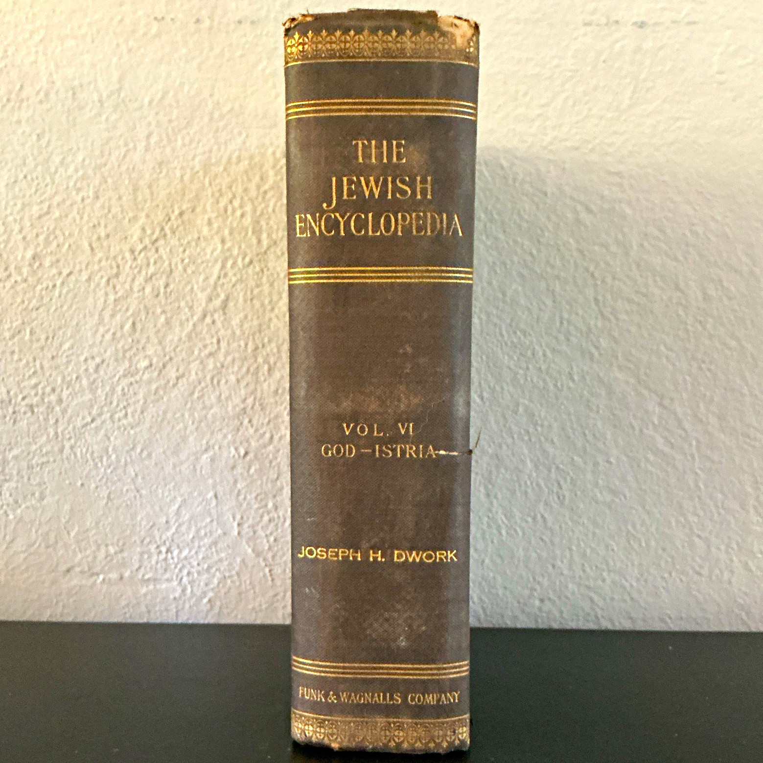 The Jewish Encyclopedia Vol. VI: God–Istria Hardcover, Judaism Reference Book