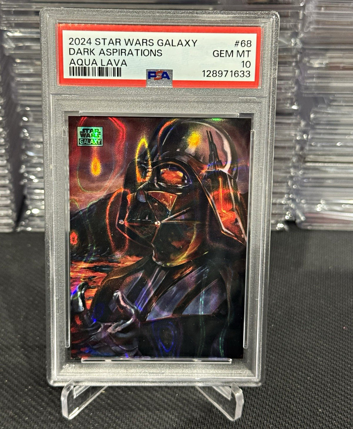 Dark Aspirations PSA 10  2024 Star Wars Chrome Galaxy Aqua Lava /175 Darth Vader