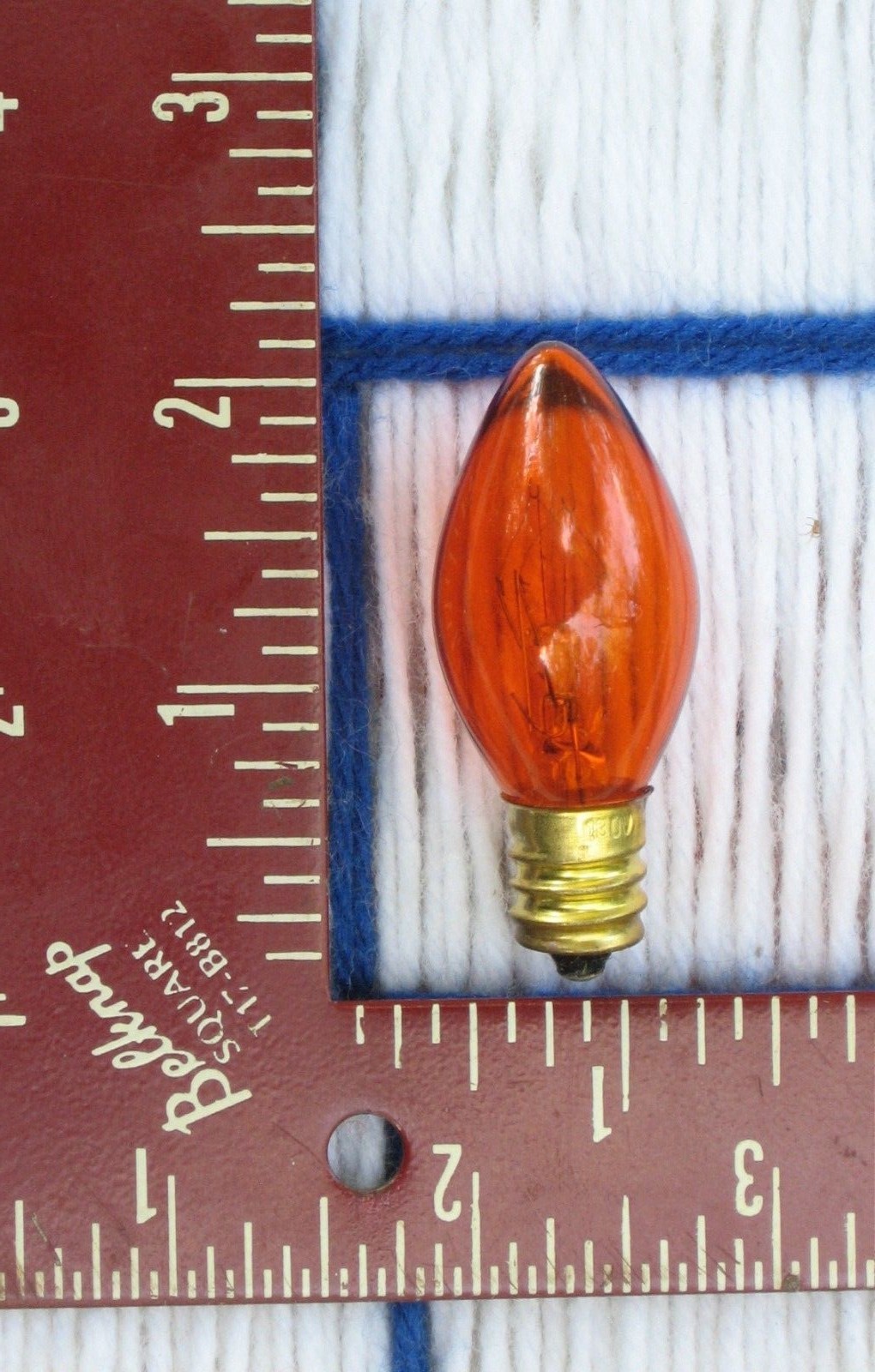NEW 7w TWINKLe Orange AMBER blinking C7 CHRISTMAS LIGHT bulb EXTRAs SHIP for 7¢*