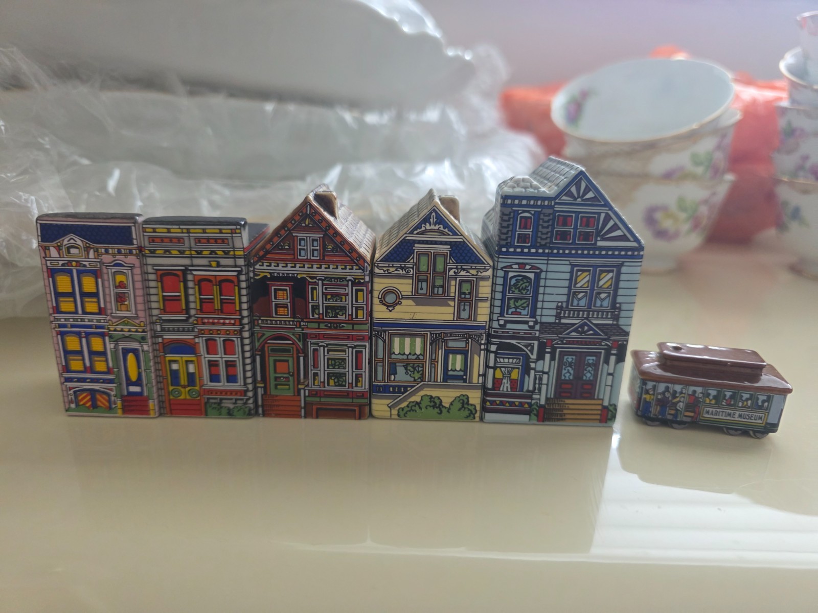 wade painted ladies and cable car