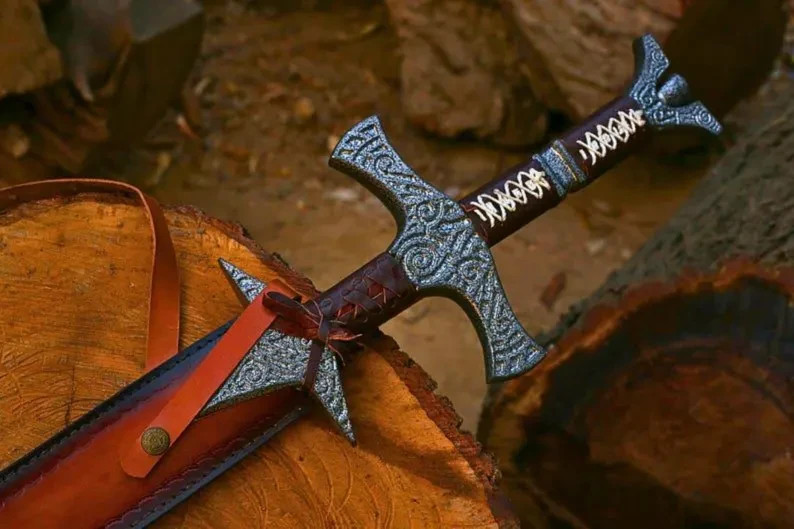 Handmade Skyrim Sword Replica Stainless Steel Dragonborn Cosplay Medieval Gift