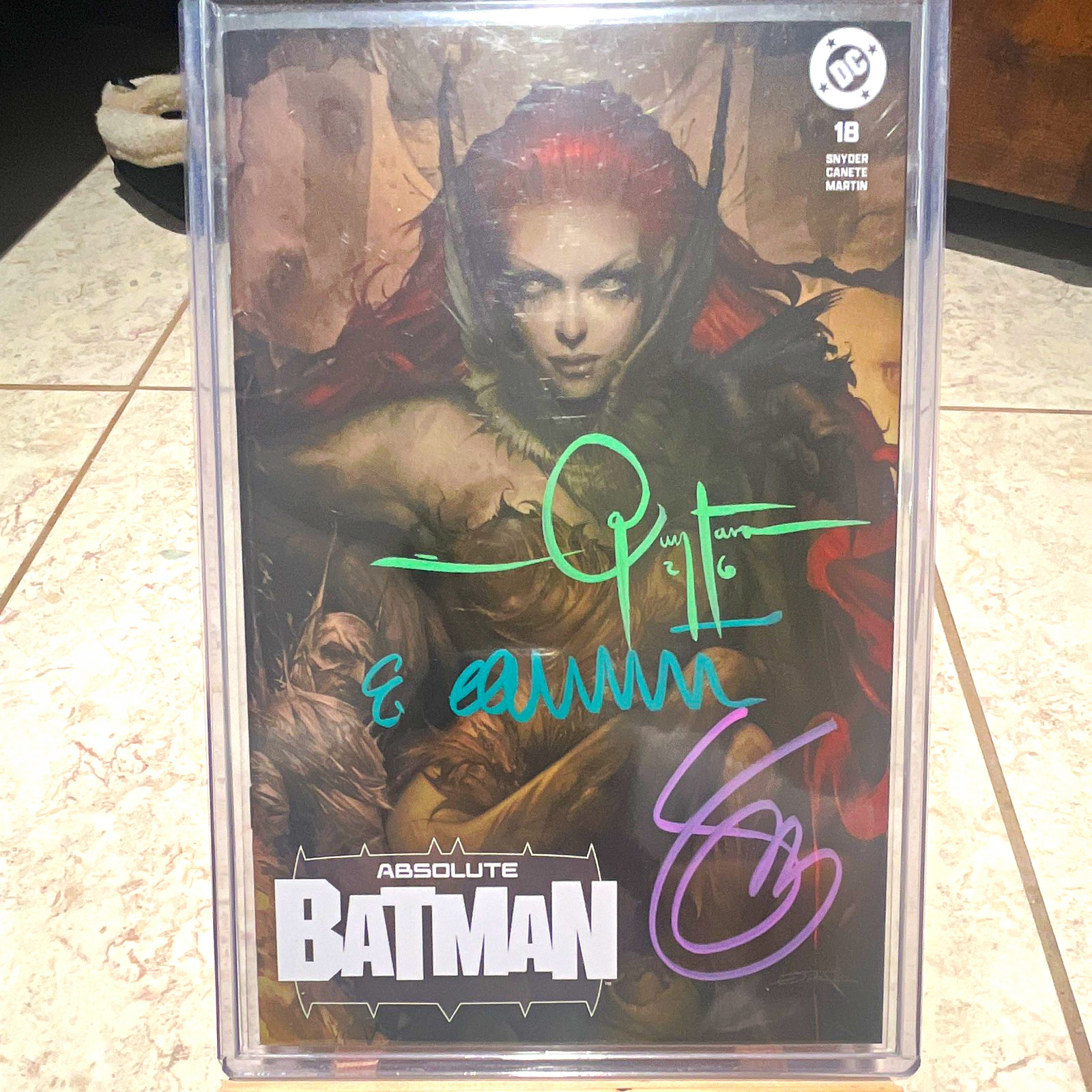 Absolute Batman #18 3x signed (COA)