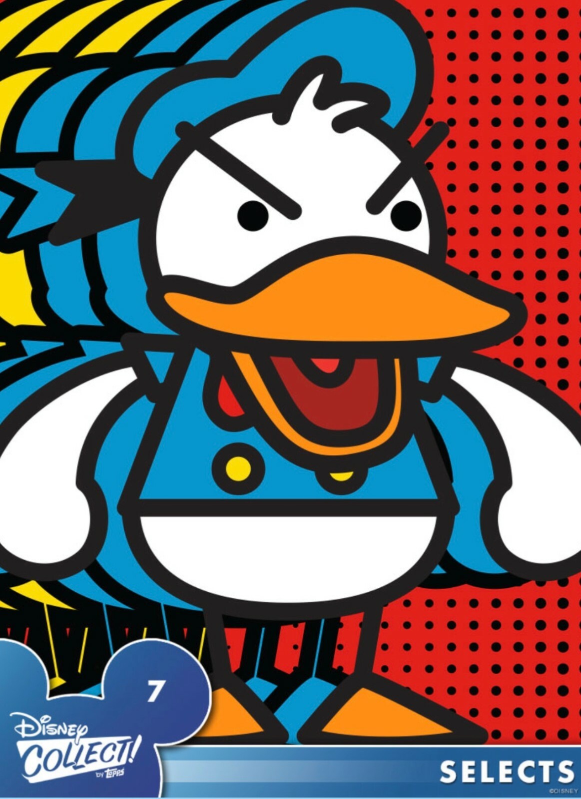 Disney Collect Topps Digital Selects -  #7 Donald Duck - Single