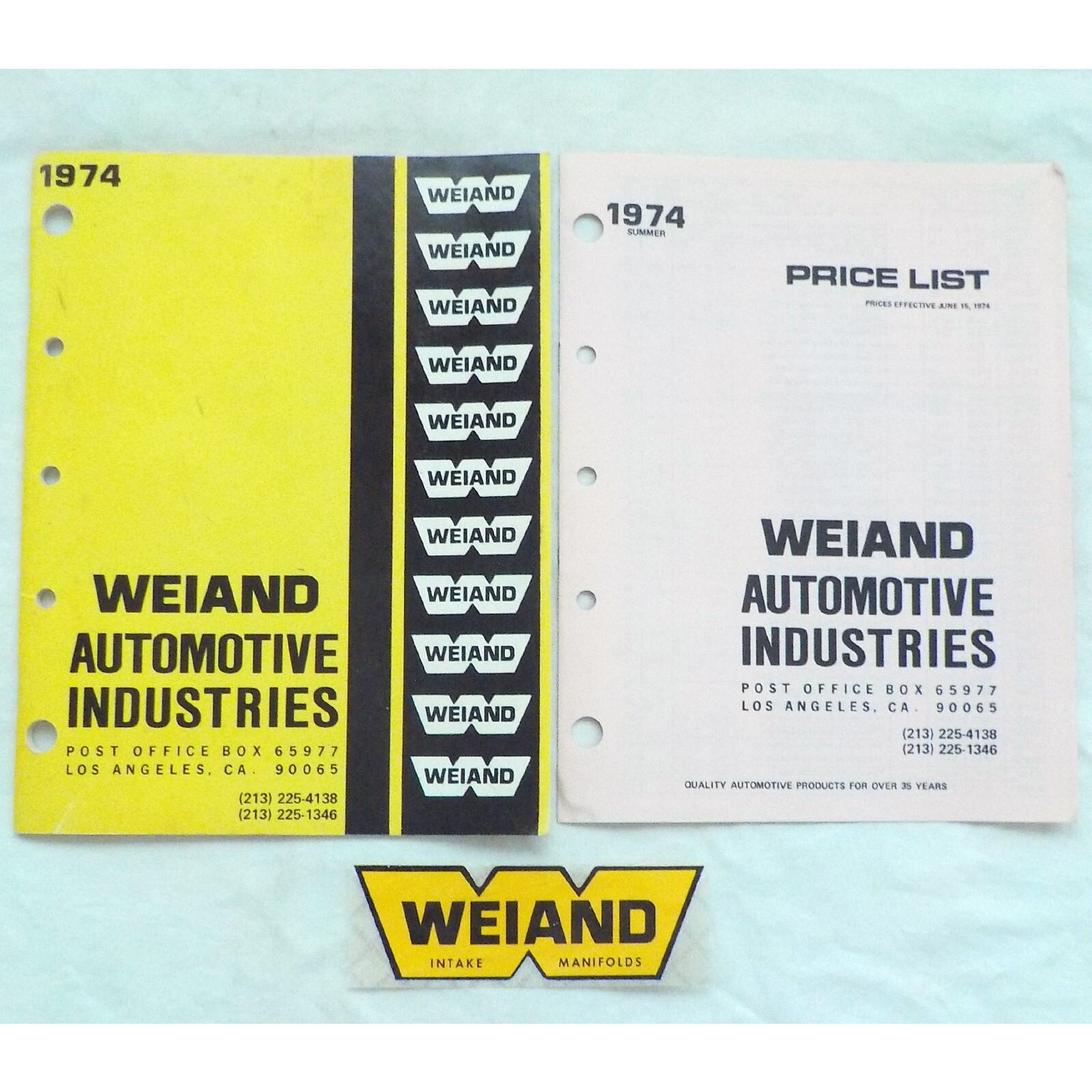 Weiand Automotive Industries Collection 1974