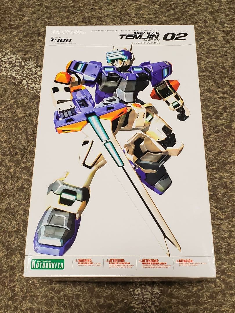 Kotobukiya Cyber Troopers Virtual-On Temujin 1/100 Scale Model Kit