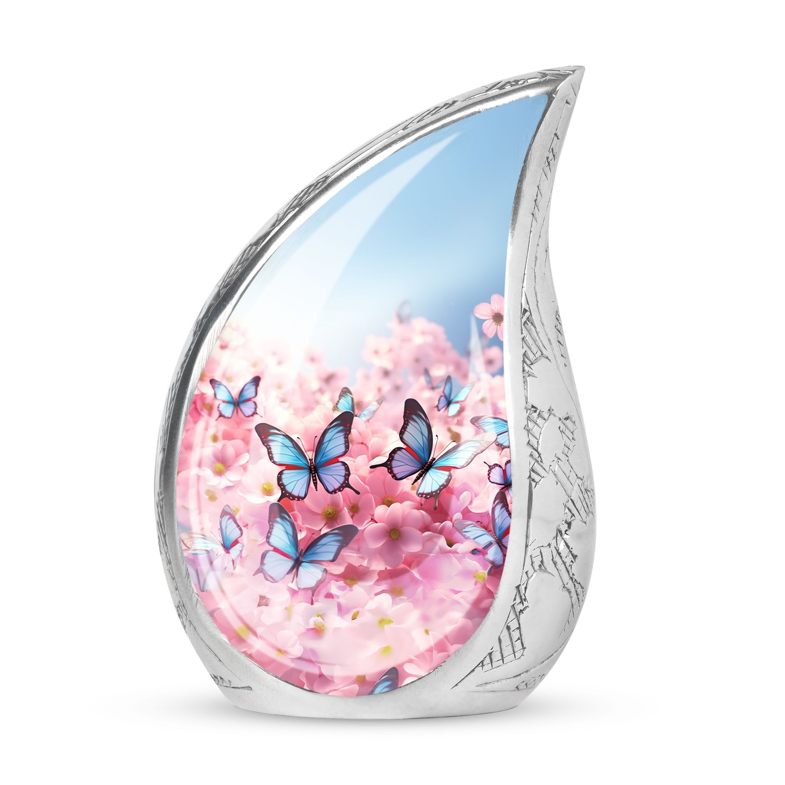Butterfly Small Urns For Human Ashes Keepsake - Cremation Urn - Funeral Urn