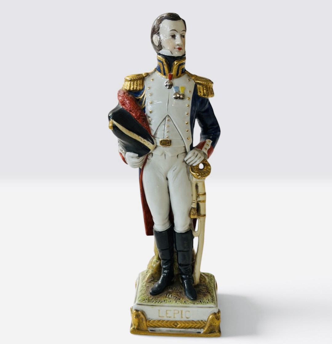 Vintage Scheibe-Alsbach Porcelain General LEPIC Napoleonic Figurine Germany
