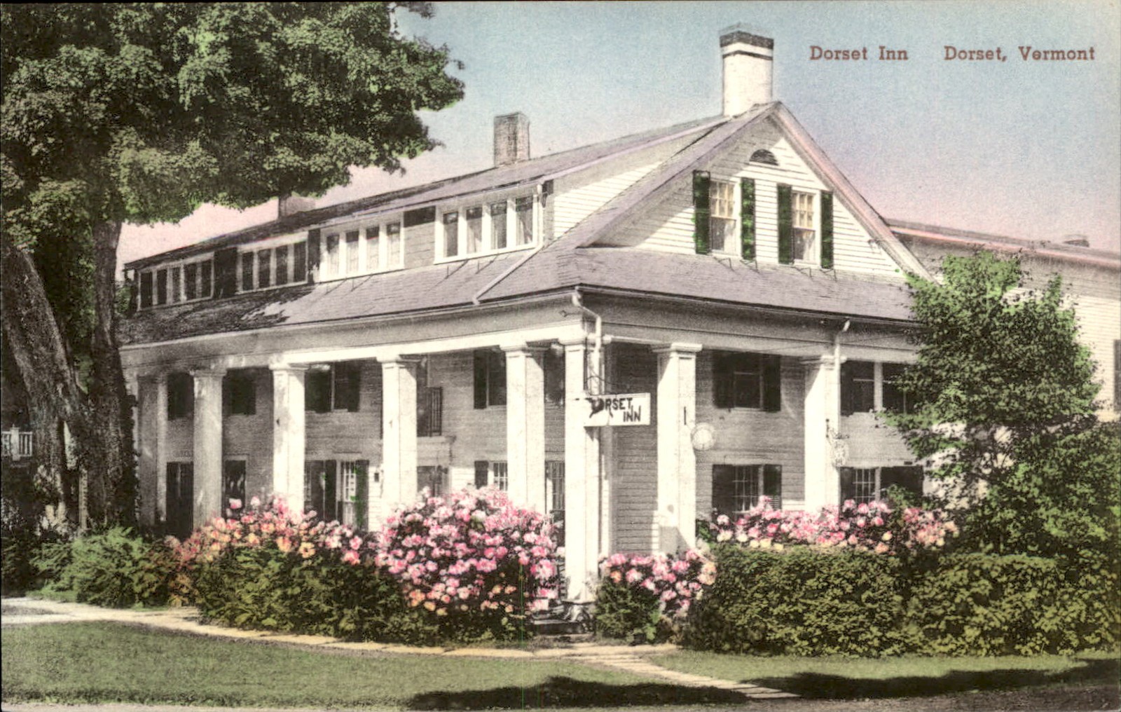 Dorset VT Dorset Inn Dorset Inn, F. O. Whittemore c1920s-30s Vintage Postcard