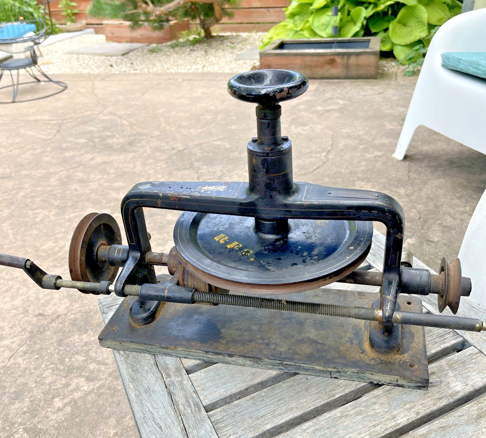 Vintage Williams Brown Earle Variable Speed Drive Pulley Assembly Printing Press