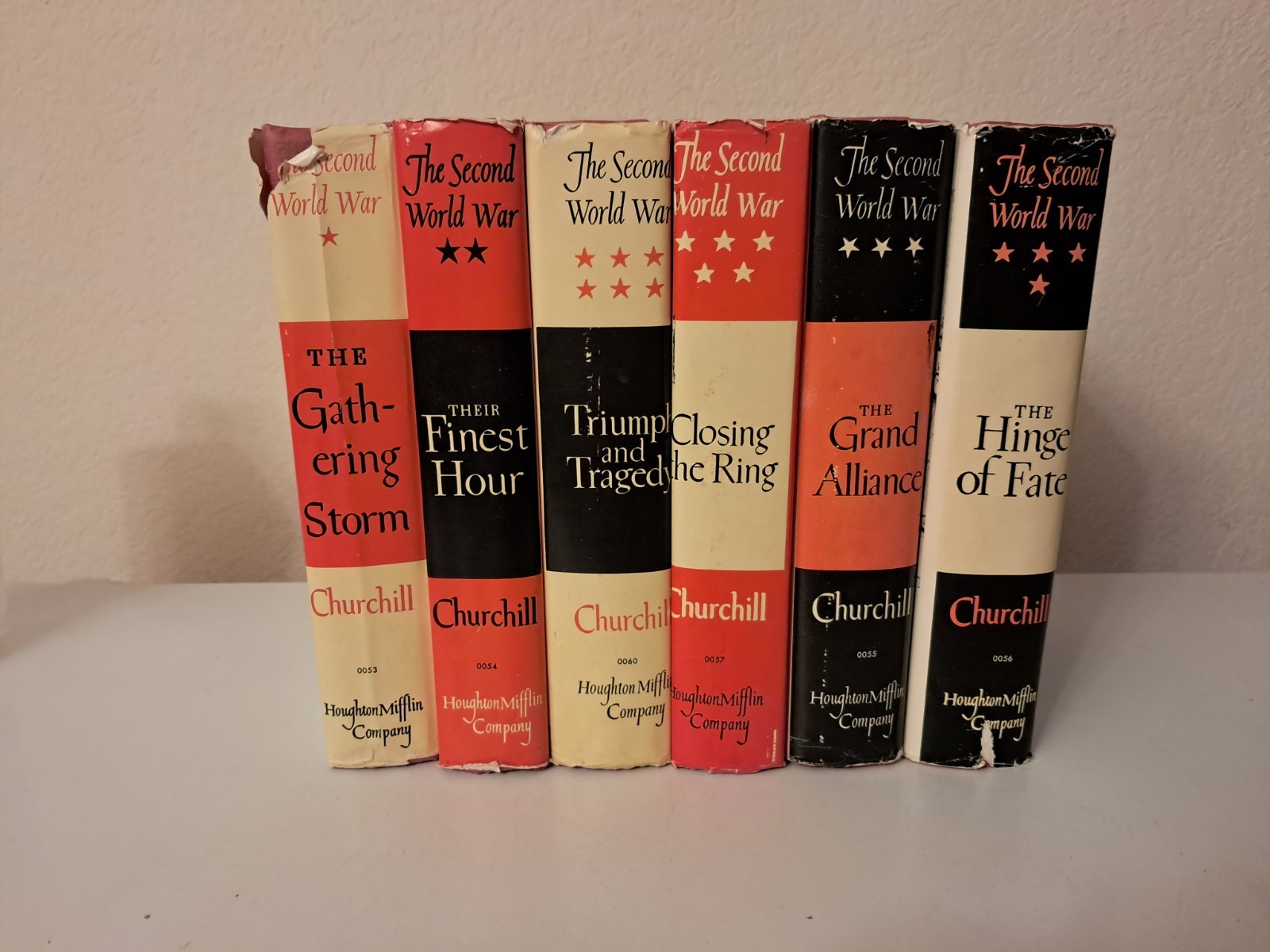 The Second World War Complete 6 Book Series by Winston Churchill Hardcover Set