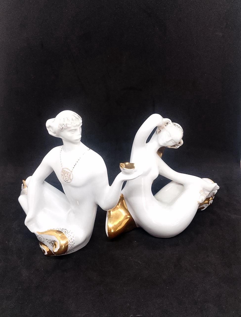 Great Pair Of Figurines. Psel And Vorskla. Metaphorical Reflections Of Two River