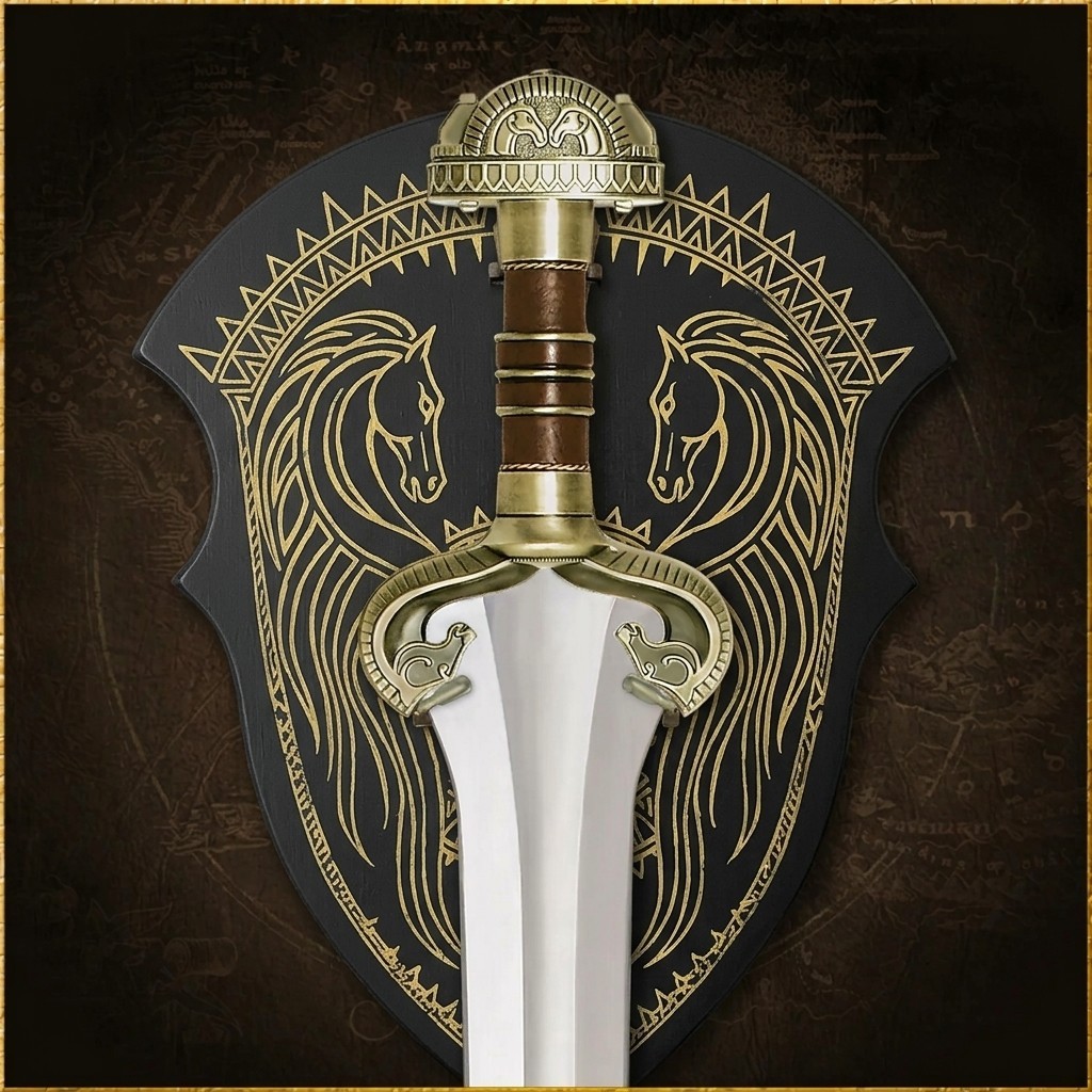 Handmade Sword of Eowyn with Plaque Stainless Steel Movie Replica