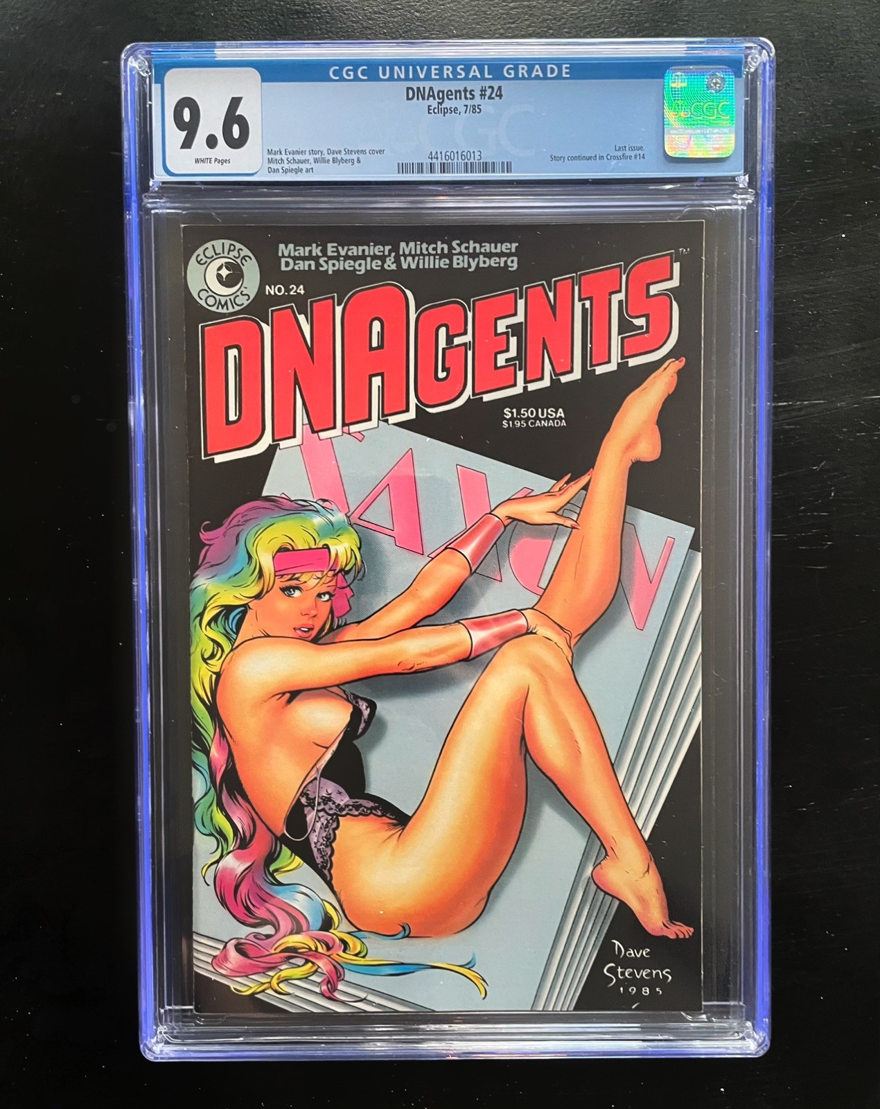 DNAgents #24 - Eclipse - 1985 - Classic Dave Stevens Cover - CGC 9.6 🔥🔥🔥