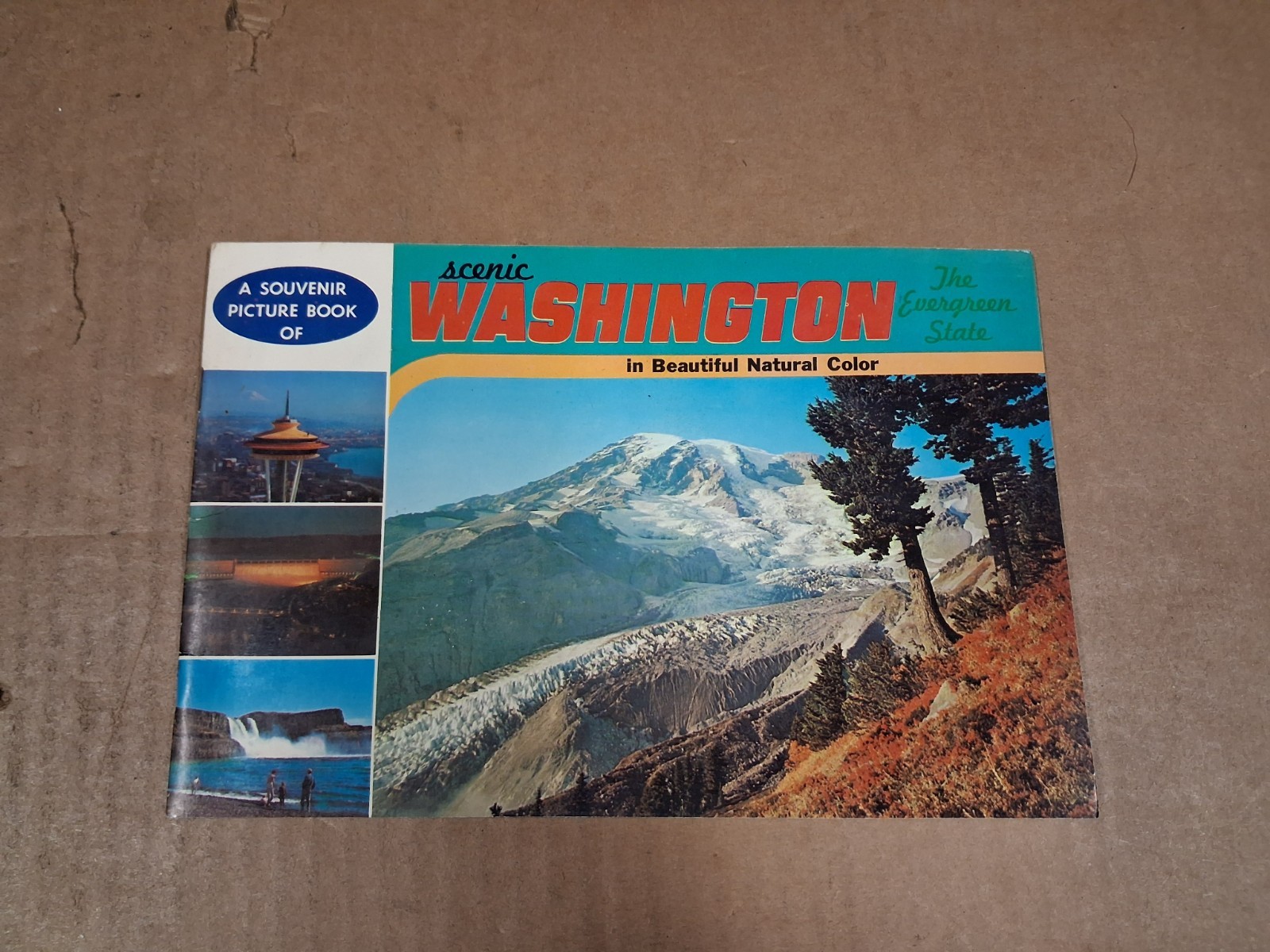 Vintage Souvenir Picture Book Of Scenic Washington