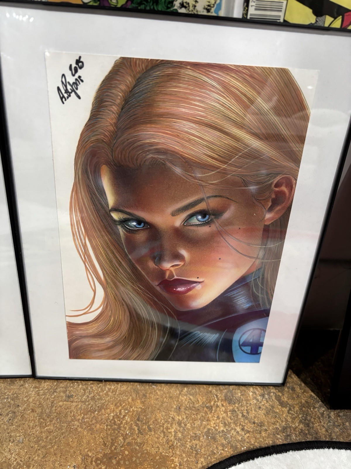 8x 11 3/4 Original Art By Aurelio Rigoni Invisible Woman