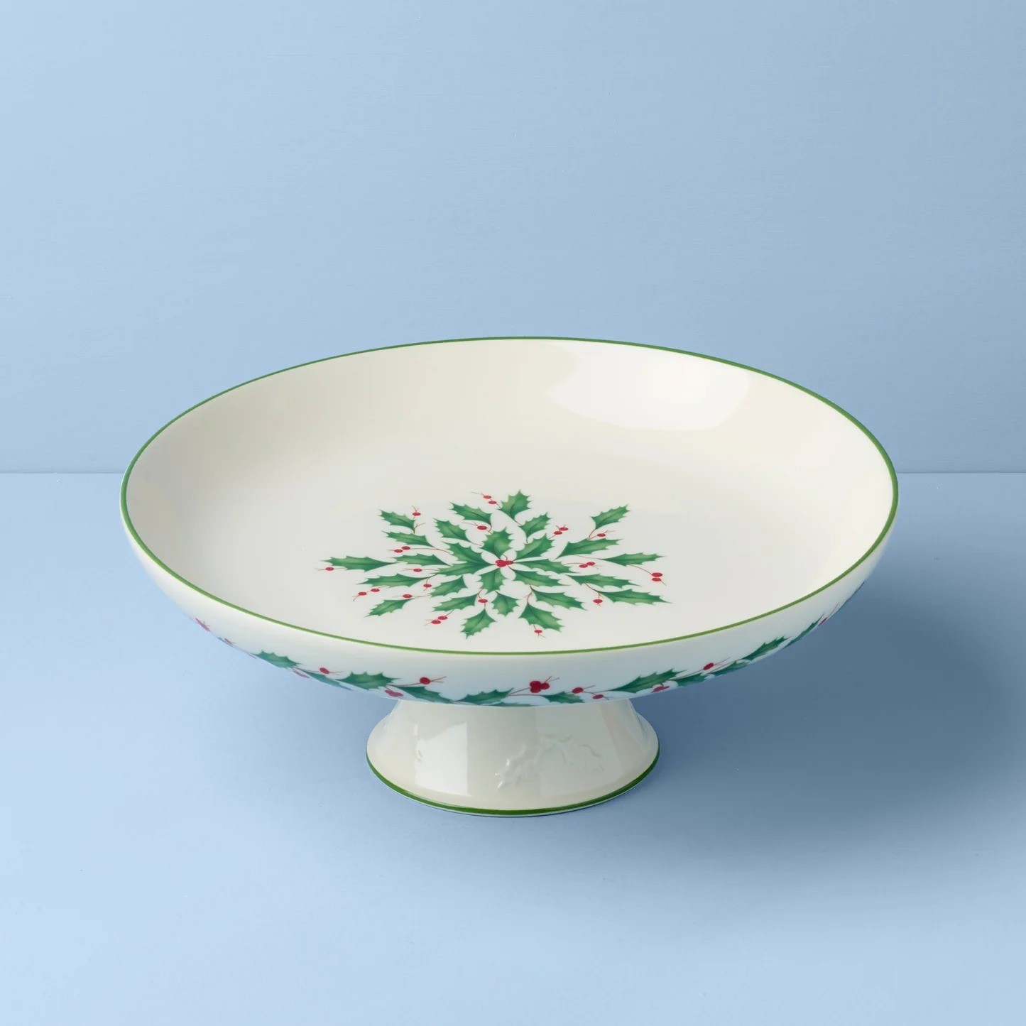 LENOX HOLIDAY PEDESTAL SERVER 899165.NEW IN BOX