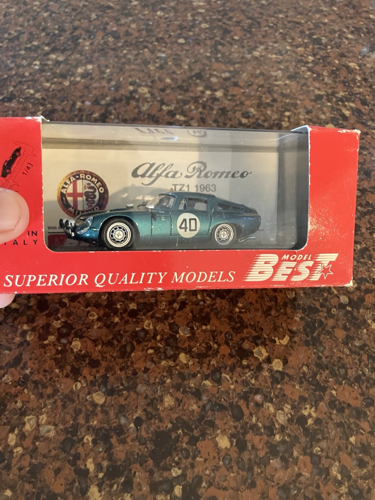 Rare Alfa Romeo TZ 1 LE MANS ’64 1/43 Green Display Model Best