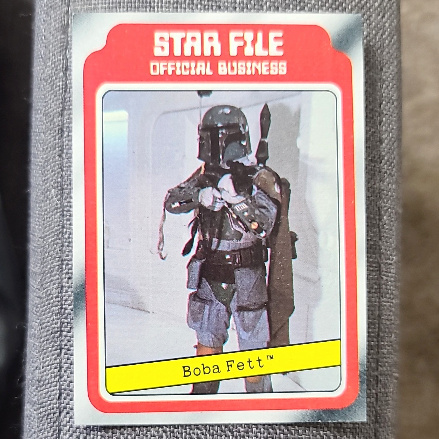 1980 Topps Star Wars Star File Official Business Boba Fett #11 ex+ centered 