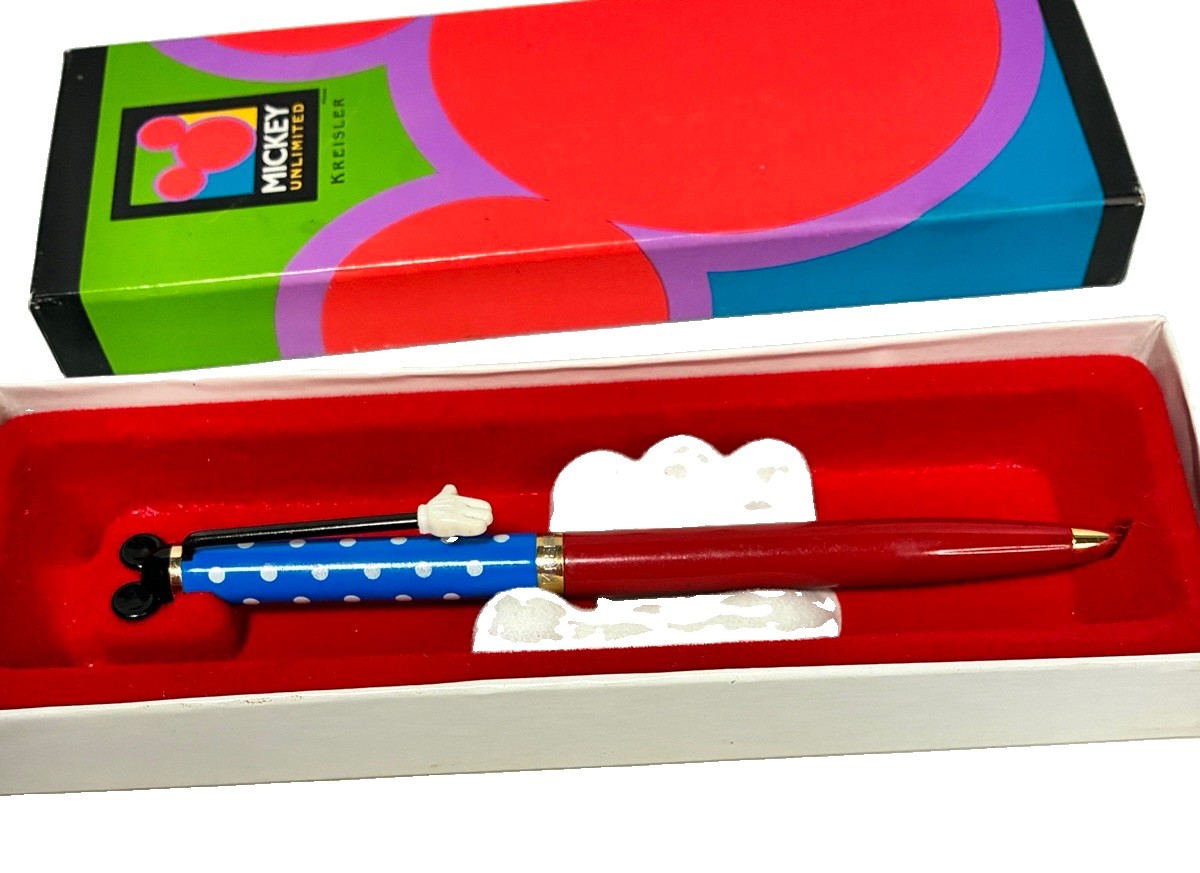 Vintage Disney Mickey Unlimited Kreisler Pen 1990s Mickey Mouse Original Box