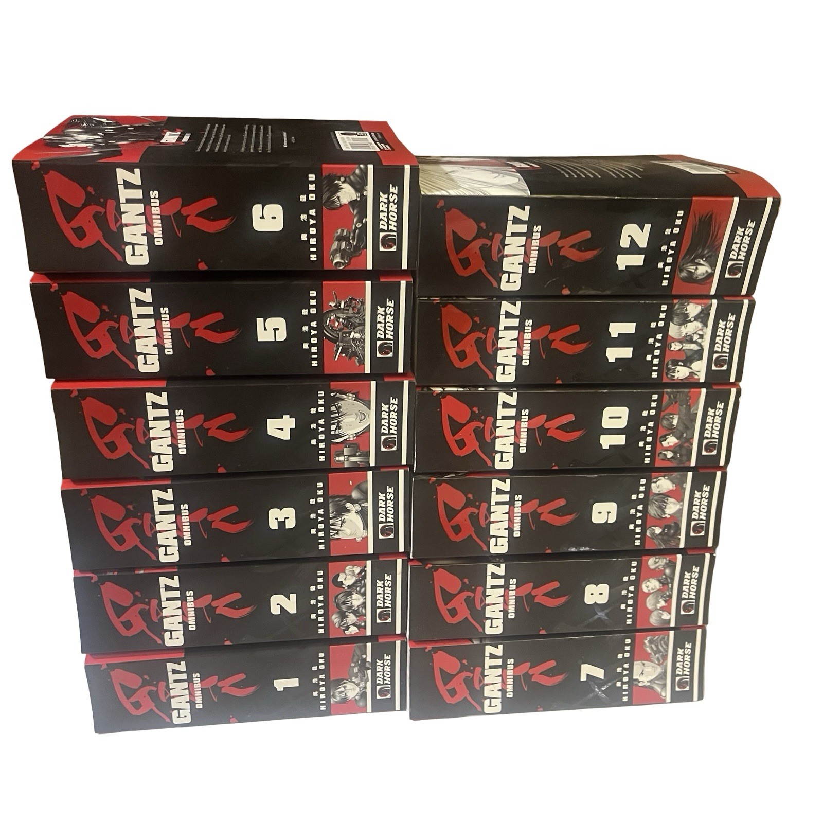 Gantz Omnibus Vol 1-12 by Hiroya Oku English Manga Complete Set Dark Horse OOP